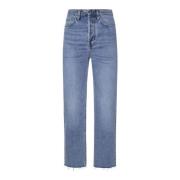 Lys Blå Denim Straight Leg Jeans