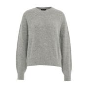 Grå Angora Genser Aw24