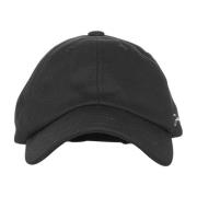 Svart Logo-Broderet Baseballcap