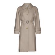 Beige Trench Coat med Midjebelte