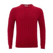 Crew Neck Cable Knit Sweater