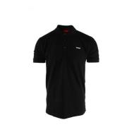 Slim Fit Svart Polo Skjorte