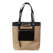 Beige Shopper Veske