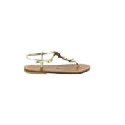 Flettet Gull Sandal