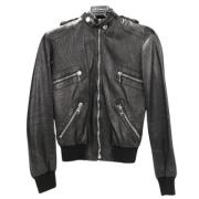 Pre-owned Leather outerwear