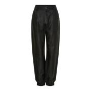 Sort Skinn Track Pants