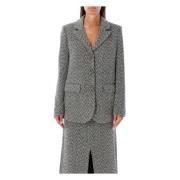 Herringbone Blazer Svart