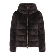 Quiltet Faux Fur Dunjakke