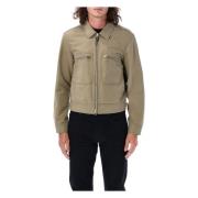 Oliven Dobbel Bomullssateng Blouson