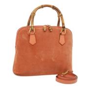 Pre-owned Suede handbags