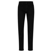 Elegant Svart Slim-Fit Denim Jeans