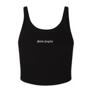 Svart Tank Top med Logo