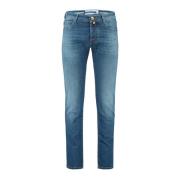 Lys Blå Slim Fit Stretch Jeans