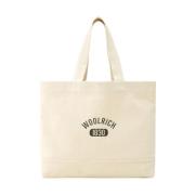 Canvas Tote Bag med Logo Print