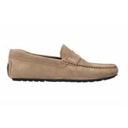 Tidløse semskede penny loafers