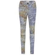 Leopard Print Skinny Jeans Samling