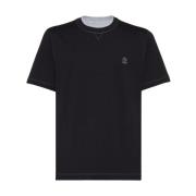 Brodert Logo Crew Neck T-skjorter