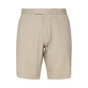 Beige Bomullsshorts med Lommer