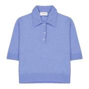 Kortermet Cashmere Silke Polo Skjorte