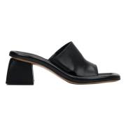 Sort Blokkhæl Mules - Elegant Stil