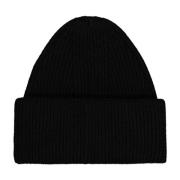 Kasjmir Ribbestrikket Beanie Lue