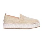 Semskede Espadrilles med Robust Såle