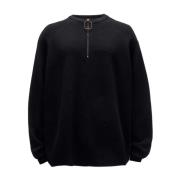 Sort Merinoull Crew Neck Sweater