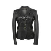 Pre-owned Leather outerwear