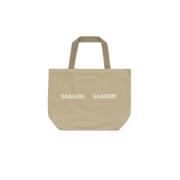 Beige Frinka Shopper Tote Bag