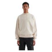 Beige Vista Distressed Sweatshirt