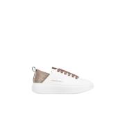 Hvit Lys Bronse Sporty Sneakers