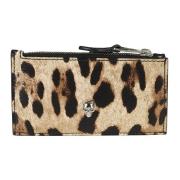 Leopardmønstret Vegan Clutch Svart