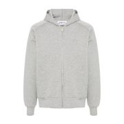 Heather Grey Zip-Through Hoodie