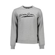 Sporty Grått Logosweatshirt