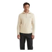 Off White Hertford Half Zip Sweater