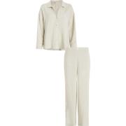 Sand Button Down Pant Sleep Set