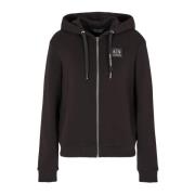 Svart Zip Hoodie Genser