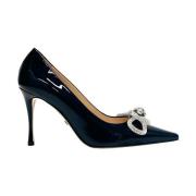 Svart Patent Skinn Pumps