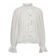 Frill Shirt Bluse Elegant Feminin Stil