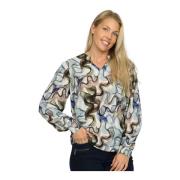 Myk Multi Abstrakt Print Bluse