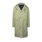 Lys Khaki Polyesterblanding Parka