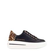 Lancaster Gate Svart Skinn Sneakers