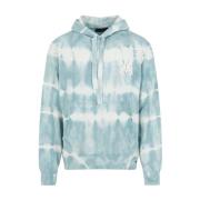 Tie Dye Hoodie i Sea Blue