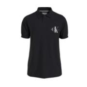 Monologo Polo Black med Hvit Logo