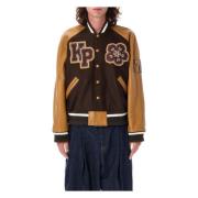 Boke Flower Varsity Jakke Brun Oransje