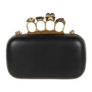 Svart Skull Clutch Veske