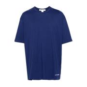 Navy Tee Shirt Klassisk Stil