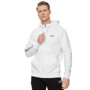 Hvit Armani Sweatshirt Zip Hoodie