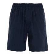 Herre Navy Blue Chino Bermuda Shorts