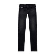 Skinny Punk-Rock Svarte Jeans